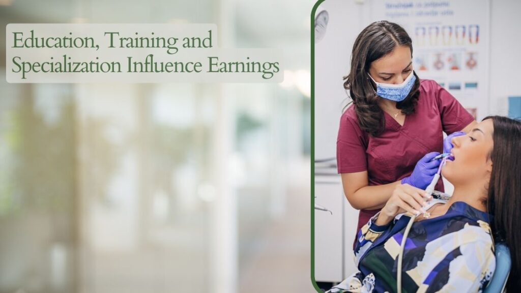 Education, Training and Specialization Influence Earnings